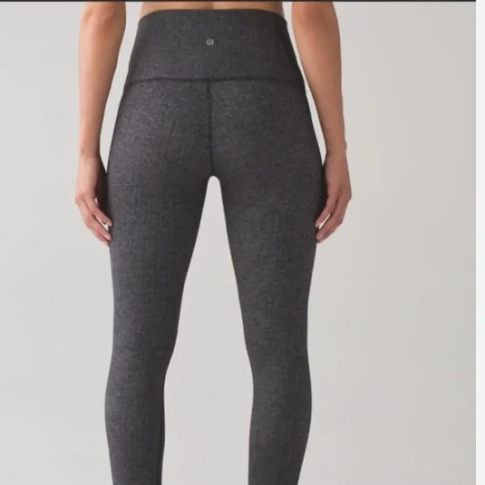 Lululemon Womens Size 2 Long Herringbone Wunder Under Long High Rise Tights